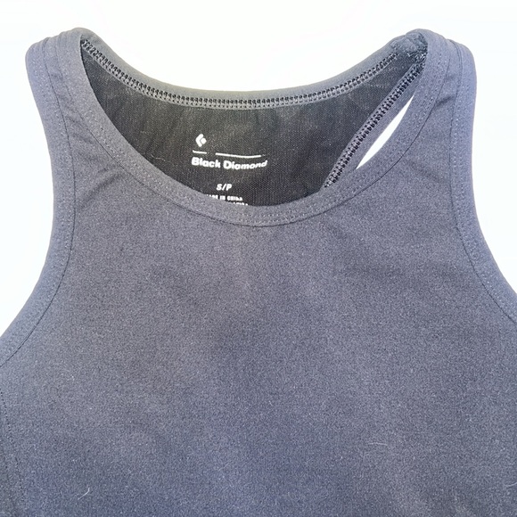 Black Diamond Sports Bra Womens Small Black Athletic Activewear Racerback S - Picture 2 of 7